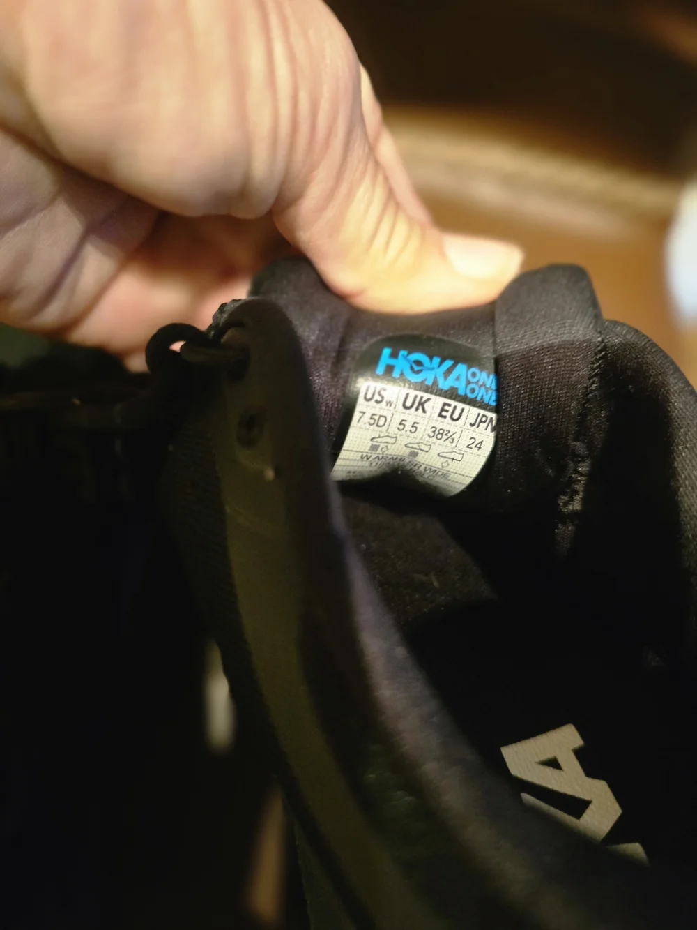 HOKA Men's Black Lightweight Running Shoes